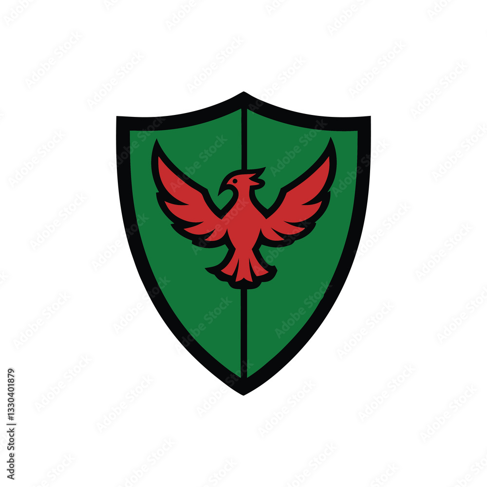 Fototapeta premium shield with wings