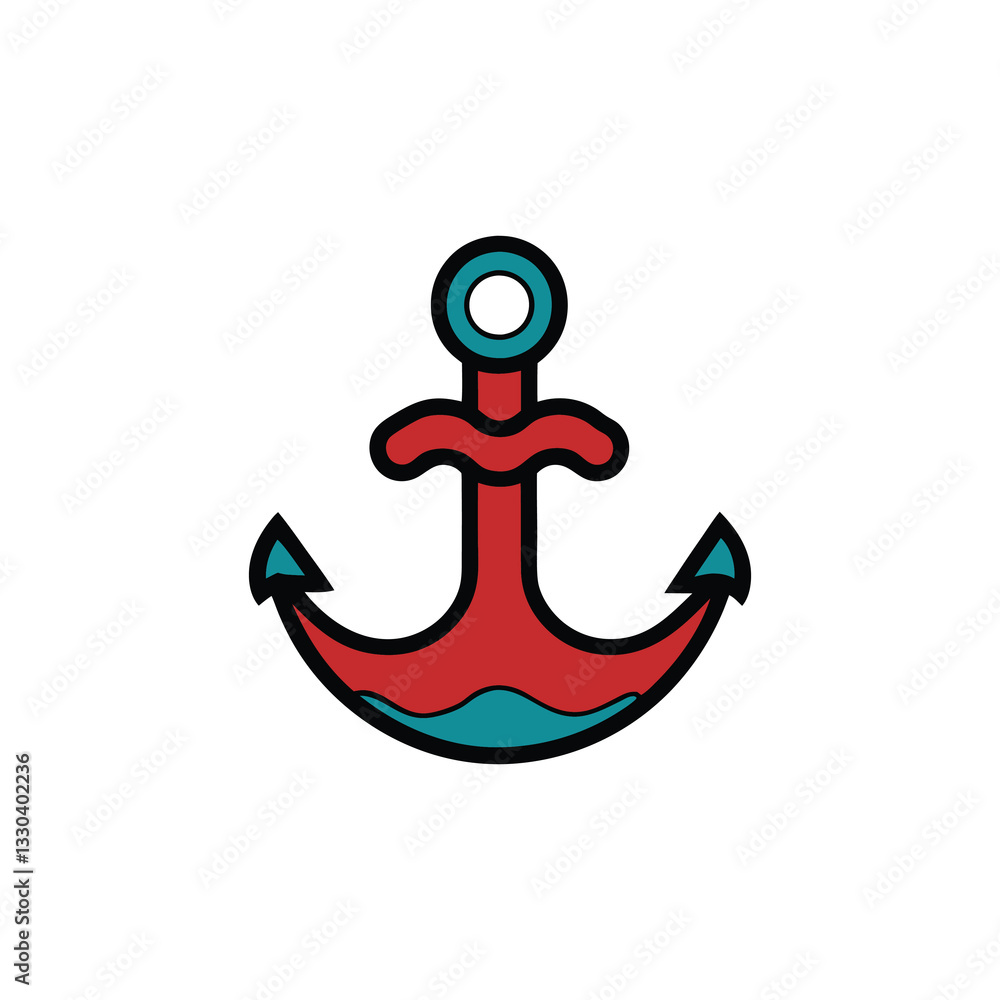 vector illustration of a anchor vector illustration of a anchor