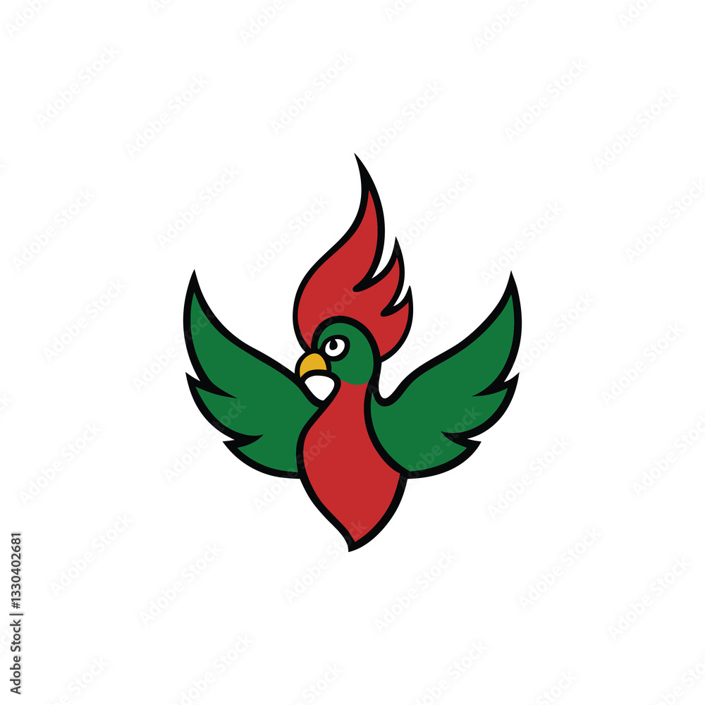 Obraz premium vector illustration of a bird