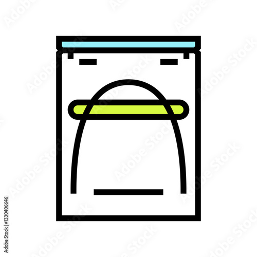 archwire orthodontist color icon vector illustration