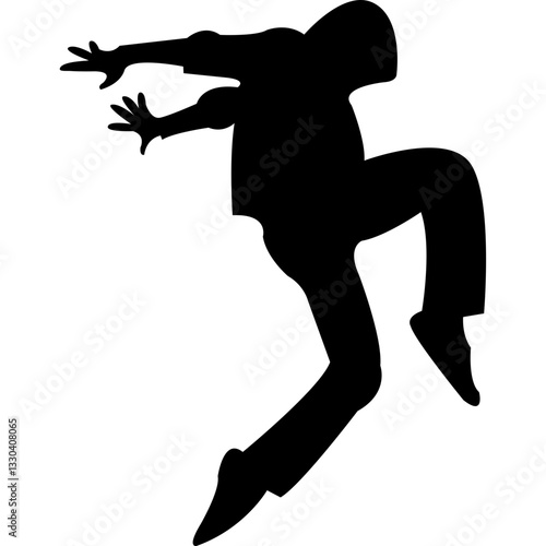 Break Dance Silhouette Icon