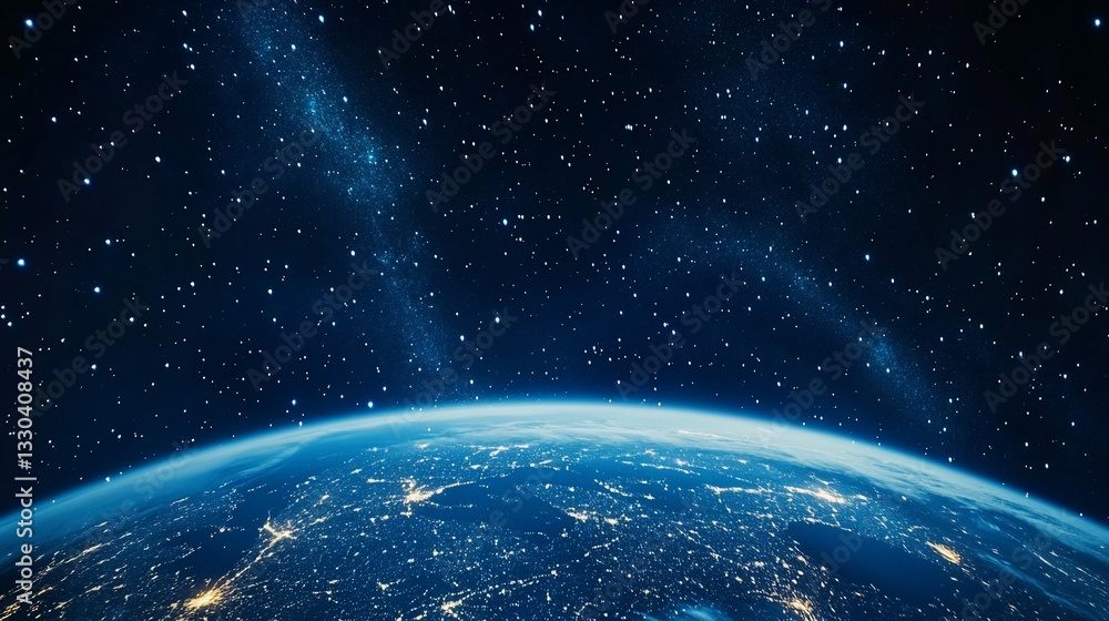 Fototapeta premium Earth's Nightside from Space