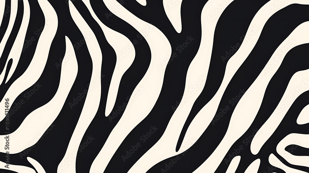 Black and White Zebra Striped Abstract Pattern
Black and White Zebra Striped Abstract Pattern