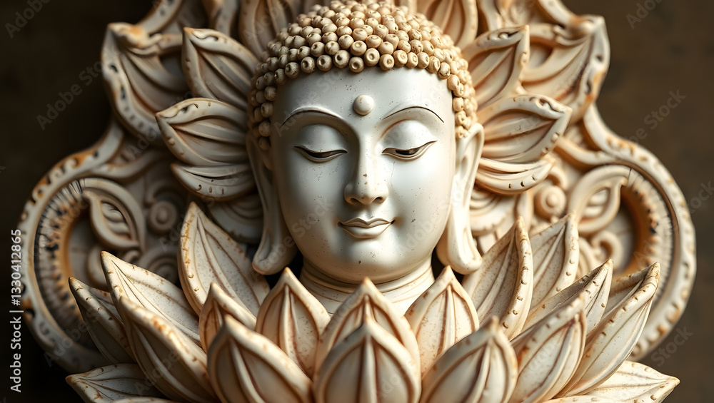 Fototapeta premium buddha statue, ai generated