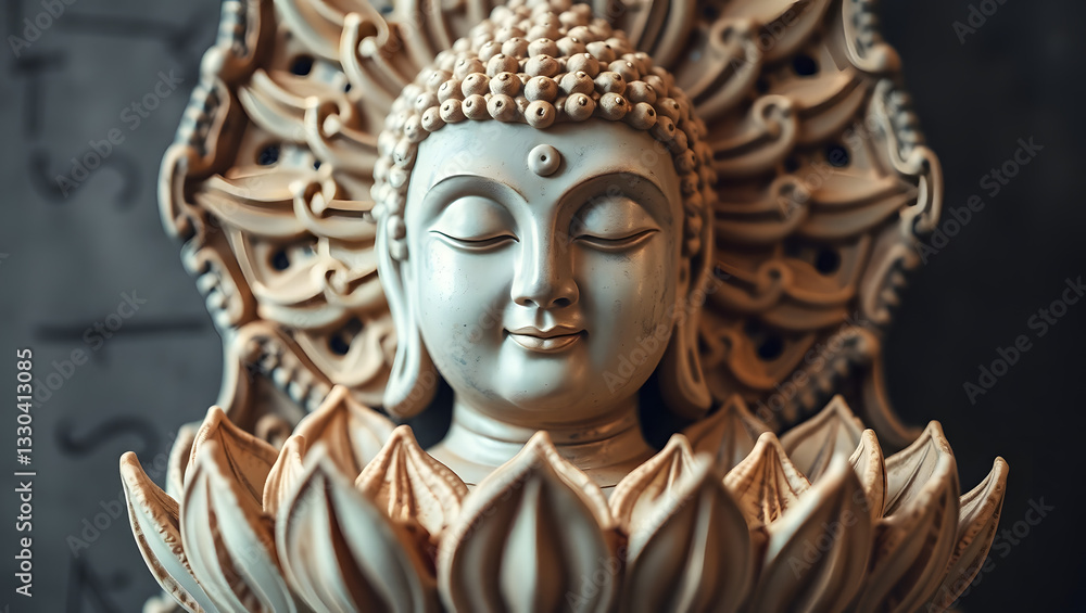 buddha statue, ai generated buddha statue, ai generated