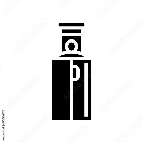 cryotherapy chamber recovery wellness glyph icon vector illustration