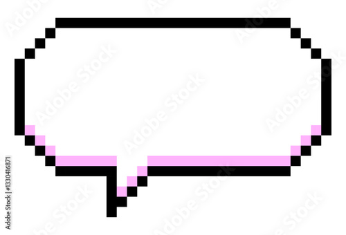 Blank speech bubble pixel art