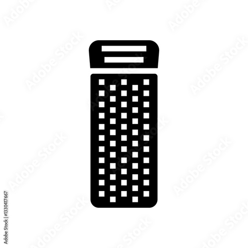 sleeping pad ultralight trekking glyph icon vector illustration