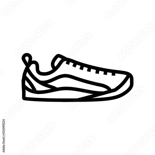 approach shoes footwear tourism line icon vector illustration