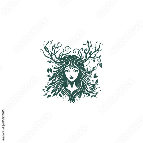 Wallpaper Mural Gaia greek goddess mythology design vector template illustration Torontodigital.ca