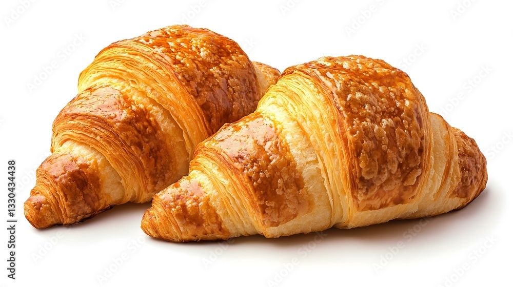 Croissant isolated on a white background Croissant isolated on a white background