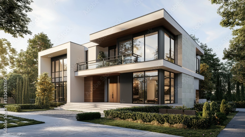 Modern Architectural Design of Stylish Residential Home in Nature Modern Architectural Design of Stylish Residential Home in Nature
