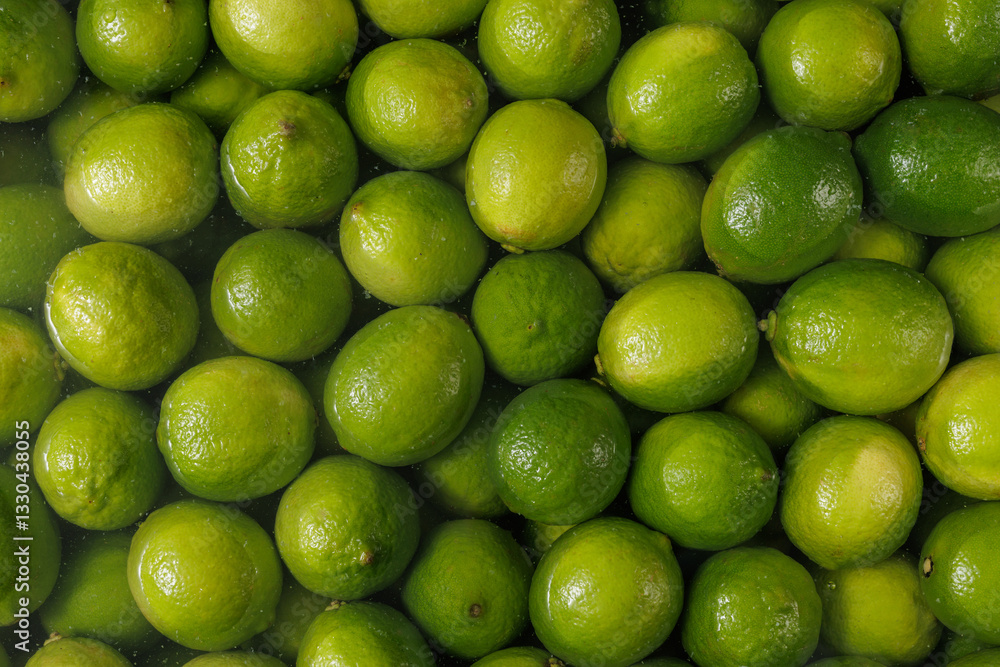 Fresh green limes submerged in water, vibrant citrus background, organic tropical fruit, refreshing and juicy texture. Fresh green limes submerged in water, vibrant citrus background, organic tropical fruit, refreshing and juicy texture.