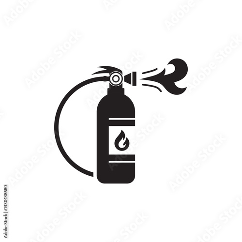 Fire extinguisher with spray