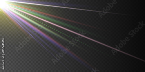 Rainbow prism light scatters vividly, creating dazzling spectral reflections.
Holographic crystal glare shimmers subtly, producing soft ethereal radiance.
Transparent lens flare refracts dynamically