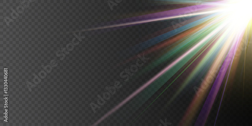 Rainbow prism light scatters vividly, creating dazzling spectral reflections.
Holographic crystal glare shimmers subtly, producing soft ethereal radiance.
Transparent lens flare refracts dynamically