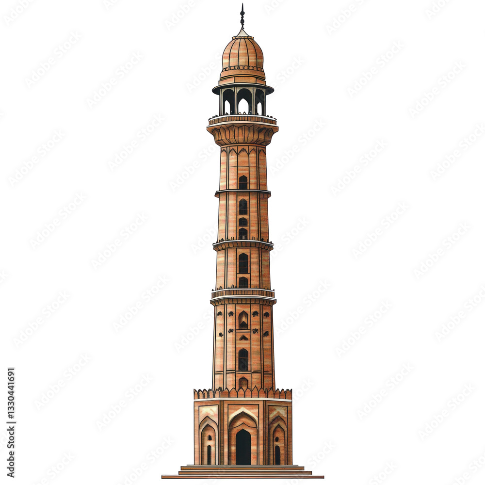 Naklejka premium Minar-e-Pakistan lahore