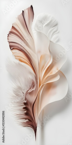 Feather and watercolor art background