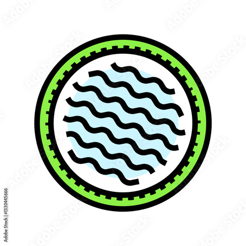reusable cotton pads sustainable beauty color icon vector illustration