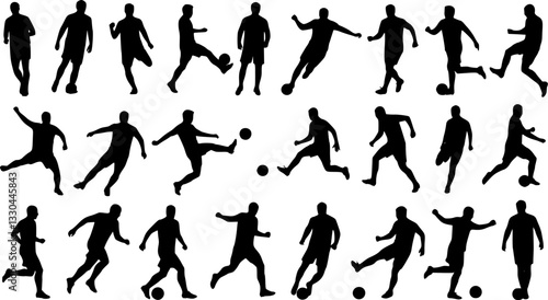 vector set of football (soccer) players 1
