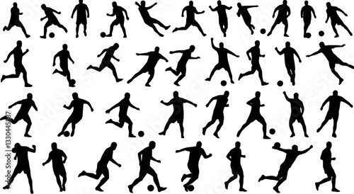 vector set of football (soccer) players 1
