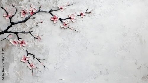 Light gray stone texture with dried lavender branches on the bottom-left corner
