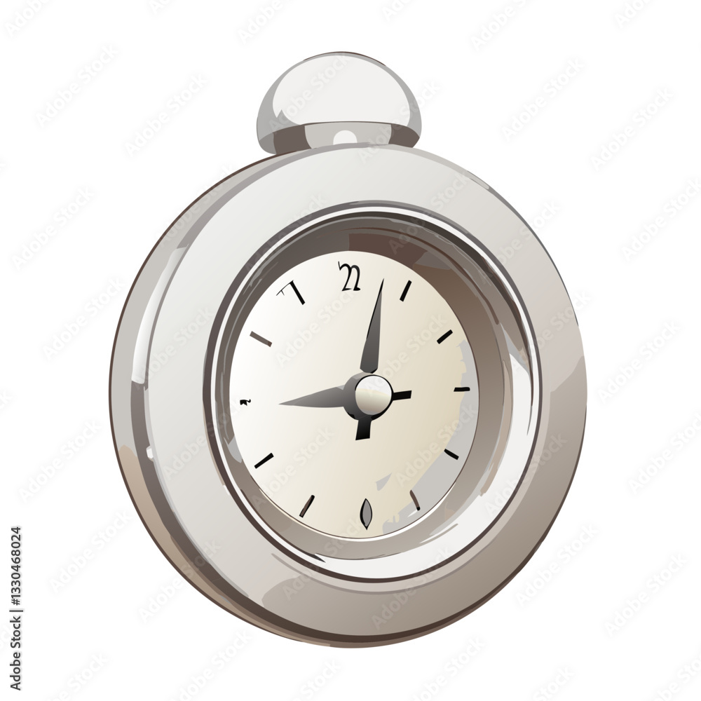 Metallic Alarm Clock Icon for Time Management and Scheduling Metallic Alarm Clock Icon for Time Management and Scheduling