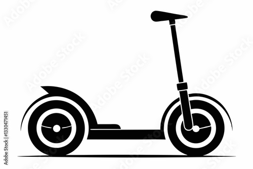 segway line art silhouette vector illustration