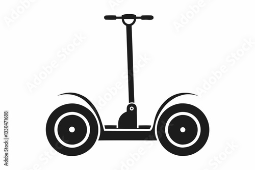 segway line art silhouette vector illustration