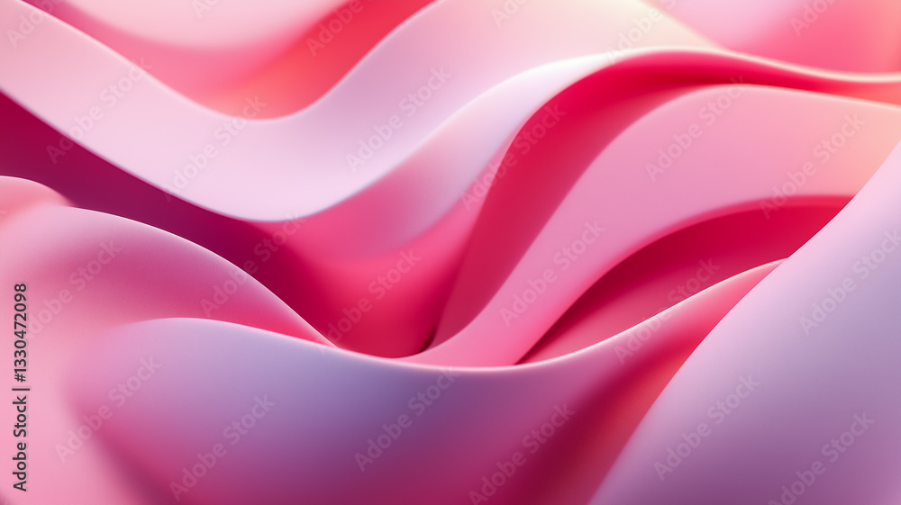 Fototapeta premium Abstract Pink And White Wave Background Texture Design Pattern Fluid Color