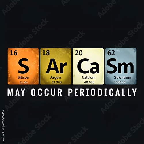 Playful Sarcasm Periodic Table Elements T-Shirt