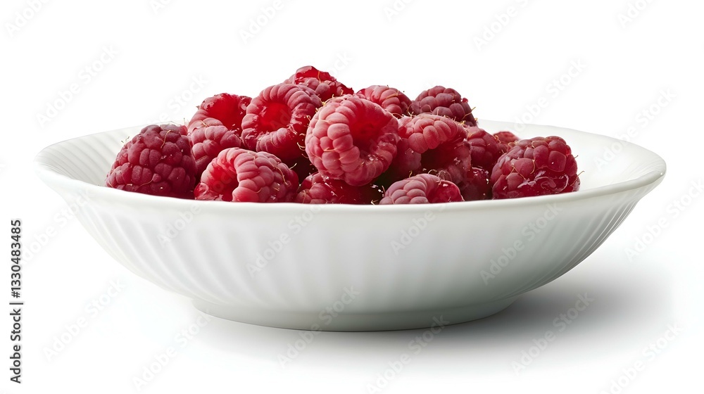 raspberry jam in white bowl isolated on white raspberry jam in white bowl isolated on white