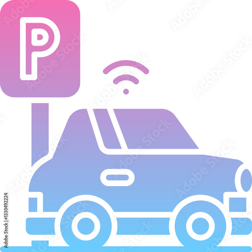 Smart parking icon