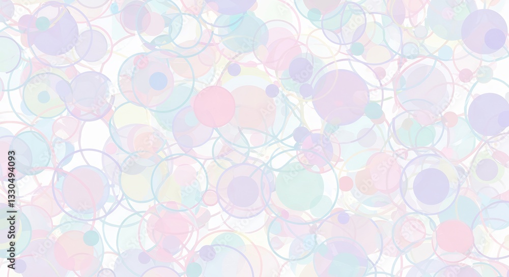 Pastel Circles Softly Overlapping Abstract Design. AI Generated Pastel Circles Softly Overlapping Abstract Design. AI Generated