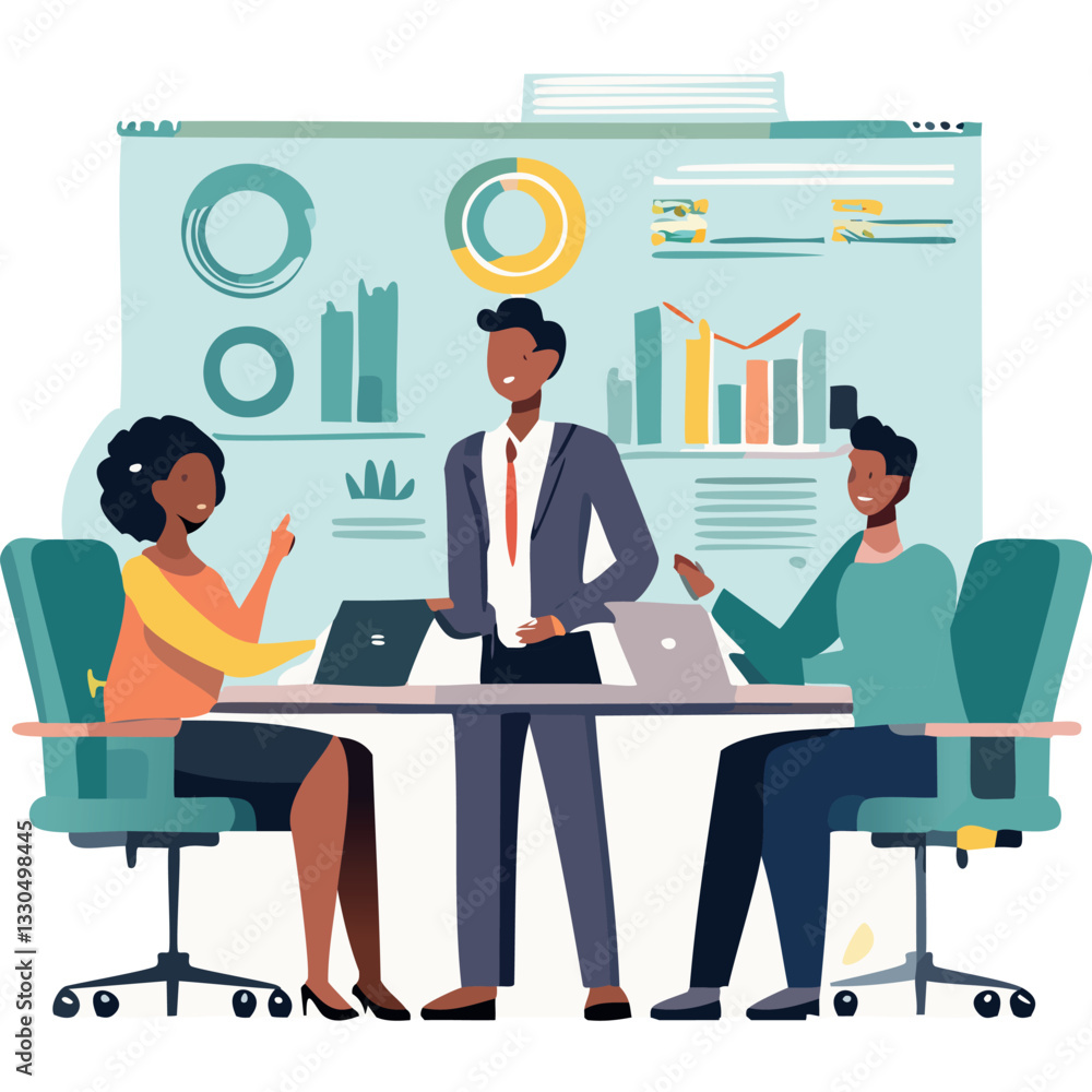 business people working in office business people working in office