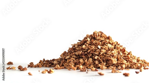 Wallpaper Mural Pile of granola on white background Torontodigital.ca