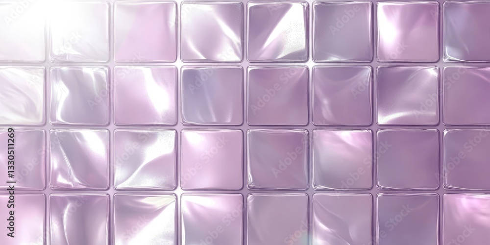 Abstract tile background with soft purple hues showcasing reflective surfaces and gentle curves Abstract tile background with soft purple hues showcasing reflective surfaces and gentle curves