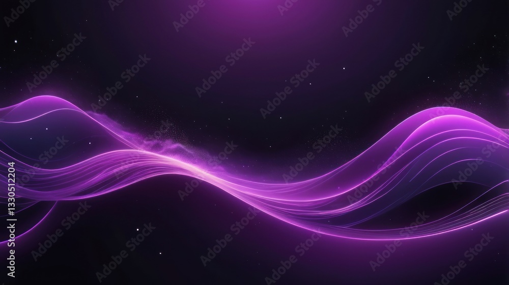 Abstract purple waves in dark space Abstract purple waves in dark space