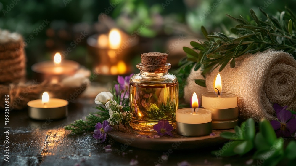 Aromatherapy candles in a dark setting.
Aromatherapy candles in a dark setting.