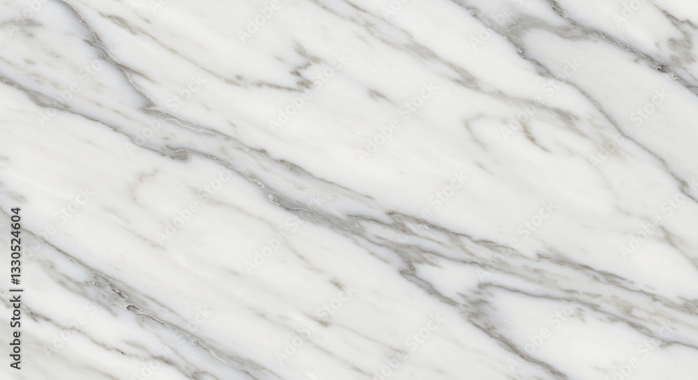 Obraz premium Elegant White Marble Texture Subtle Gray Veining. AI Generated
