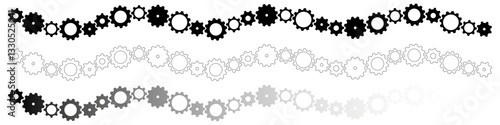 FRISES AVEC ALIGNEMENTS D'ENGRENAGES