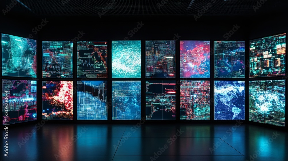 Image of data processing over screens on black background. Global connections, computing and data processing concept digitally generated image. Image of data processing over screens on black background. Global connections, computing and data processing concept digitally generated image.
