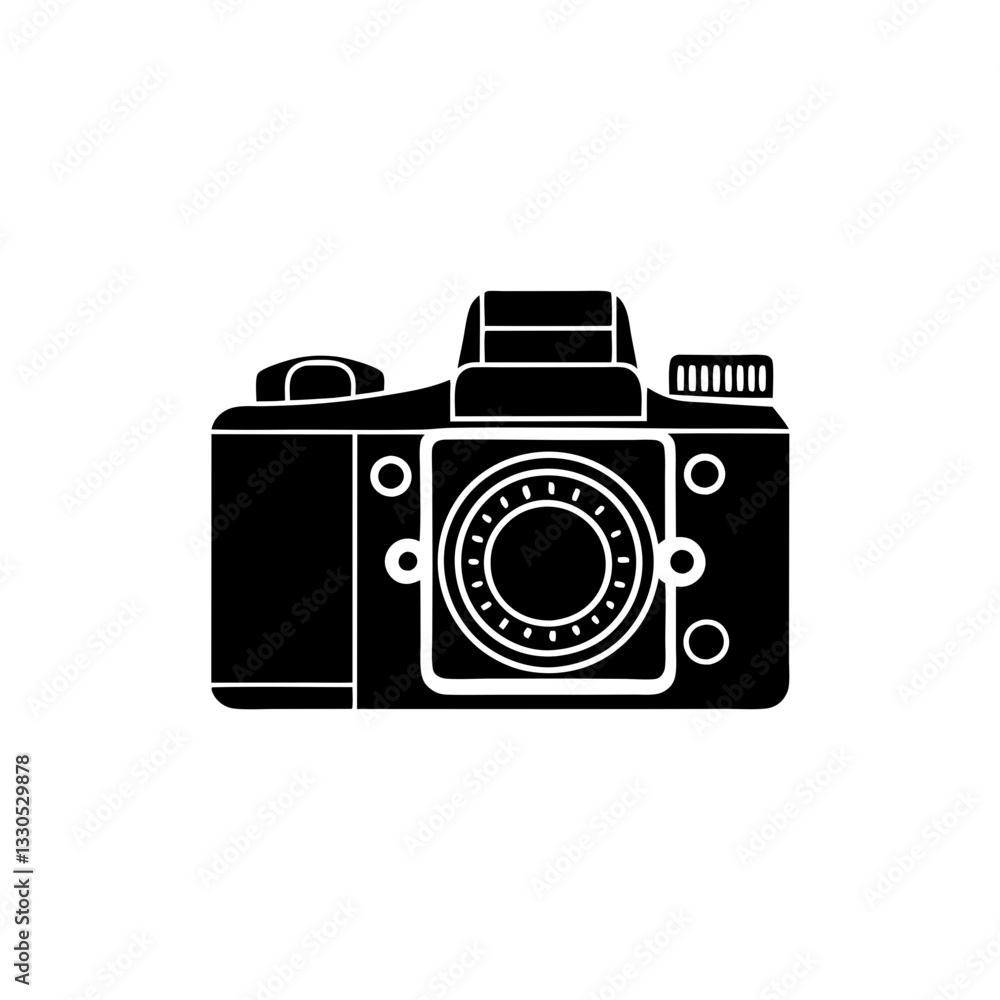 creative clean silhouette Camera for Photography Class Icon vector illustration creative clean silhouette Camera for Photography Class Icon vector illustration