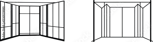 Bifold Doors Diagrams Interior, Exterior, Panel, Folding, Design, Frame, Structure, Installation, Ha