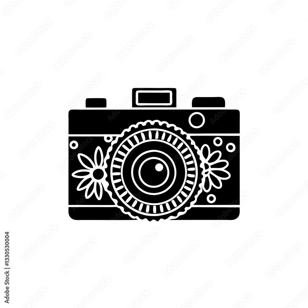 creative clean silhouette Camera for Photography Class Icon vector illustration creative clean silhouette Camera for Photography Class Icon vector illustration