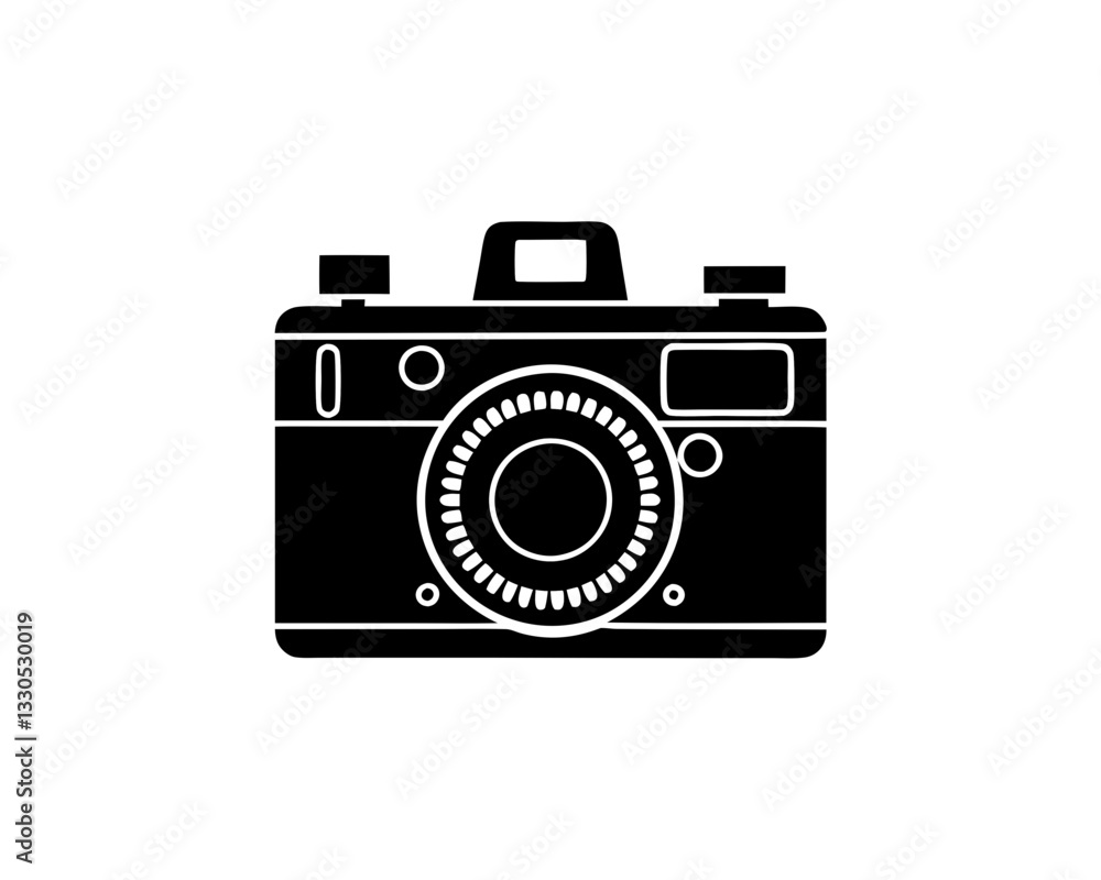 creative clean silhouette Camera for Photography Class Icon vector illustration creative clean silhouette Camera for Photography Class Icon vector illustration