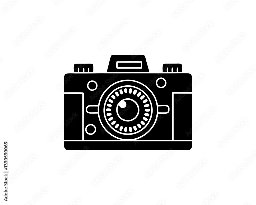creative clean silhouette Camera for Photography Class Icon vector illustration creative clean silhouette Camera for Photography Class Icon vector illustration