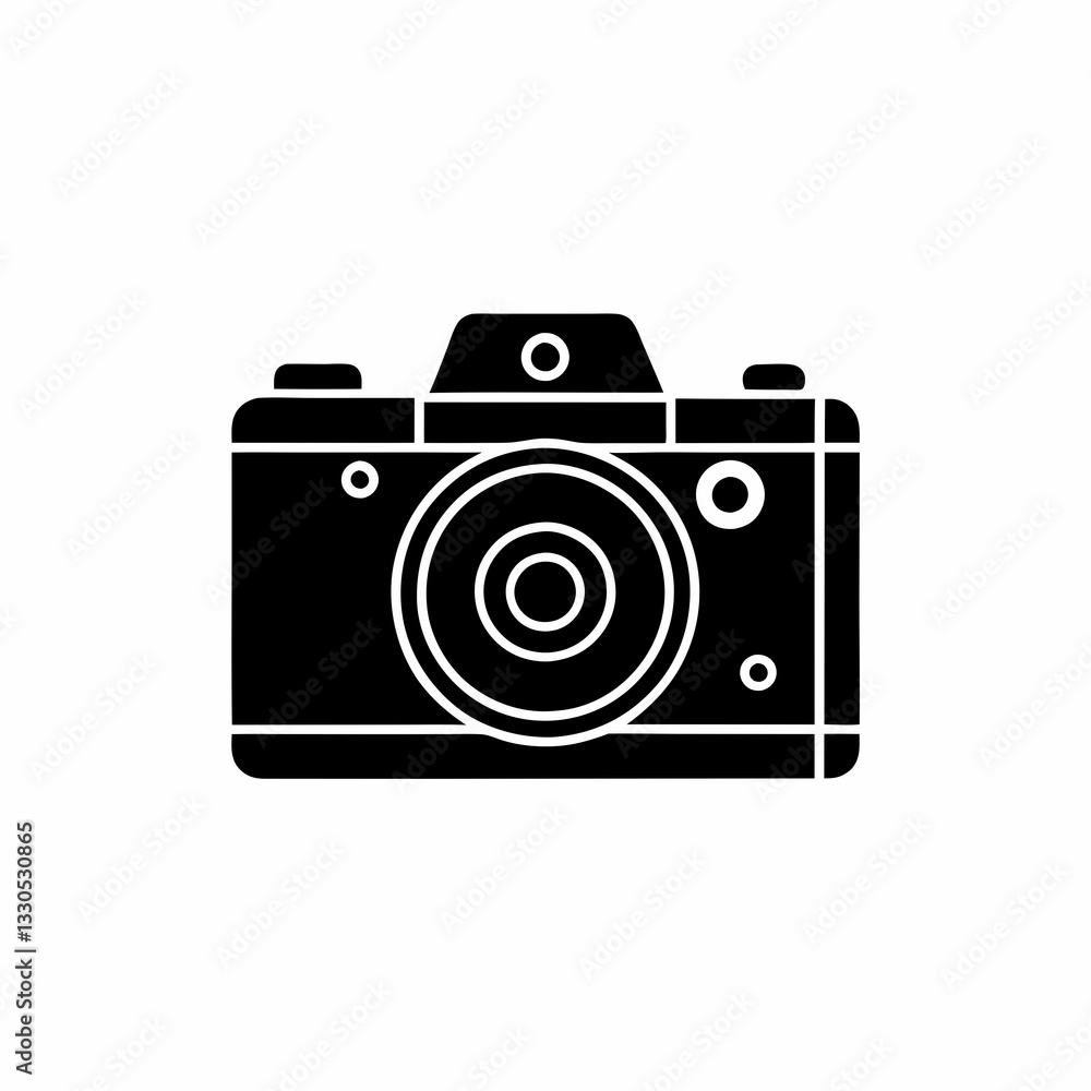 creative clean silhouette Camera for Photography Class Icon vector illustration creative clean silhouette Camera for Photography Class Icon vector illustration