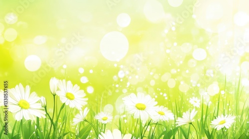 Summer Daisies in a Sunny Meadow