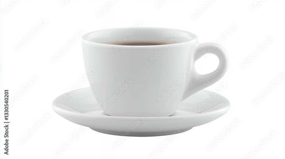 Serving Fresh Coffee Aromatic Cup on Saucer Ready to Drink Serving Fresh Coffee Aromatic Cup on Saucer Ready to Drink